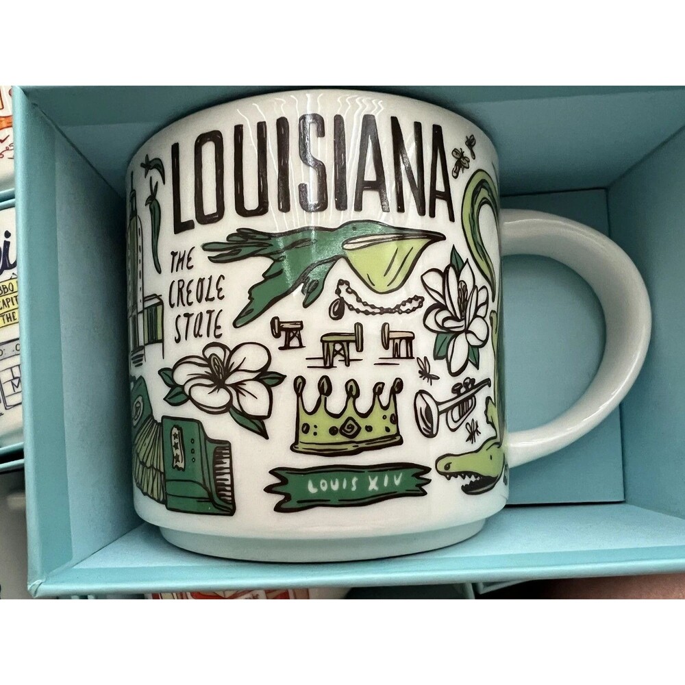 NEW in Box  Starbucks Been There Series Mug 14 oz.  LOUISIANA Collectible COFFEE